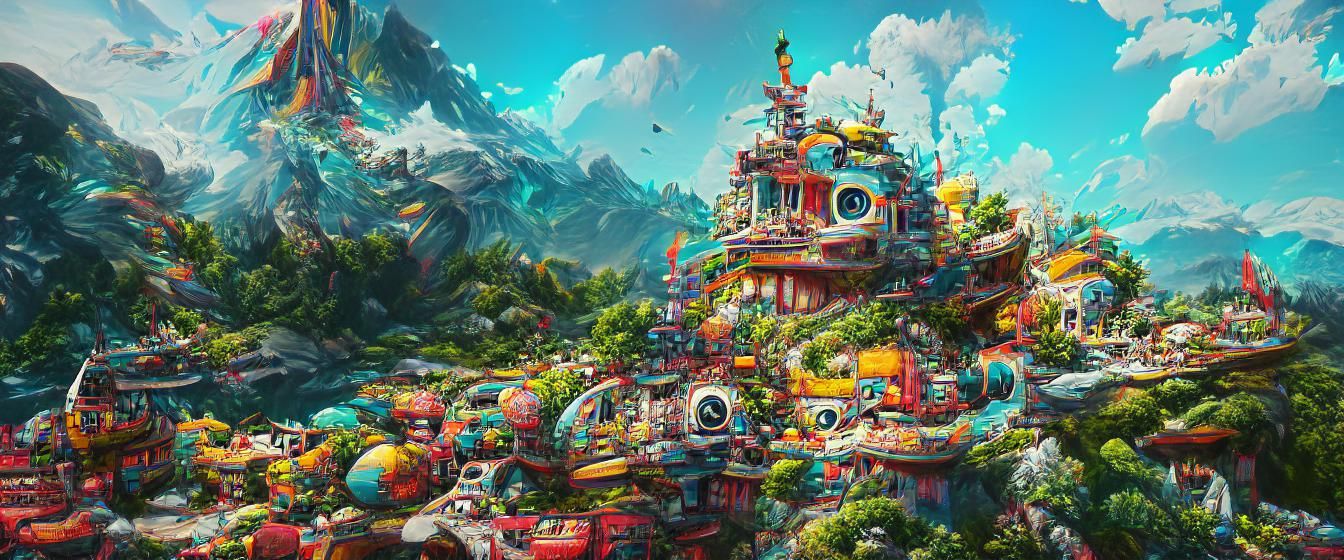 Abstract Digital Art with Smooth Gradients