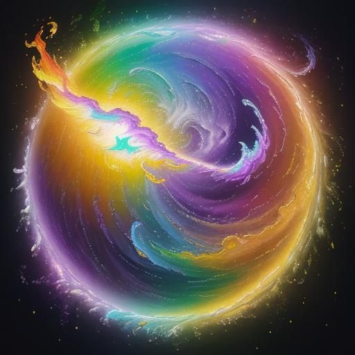 Calligraphic Scroll in Graffiti Art Style