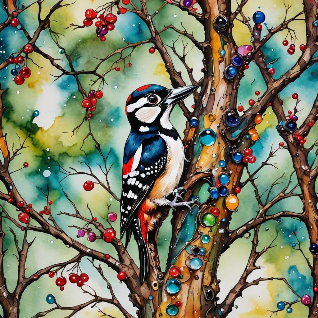 Great spotted woodpecker