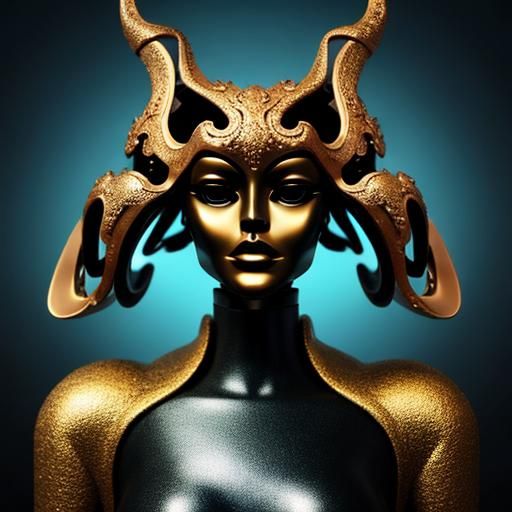 Surreal Glamour: A Psychedelic Photorealistic Masterpiece