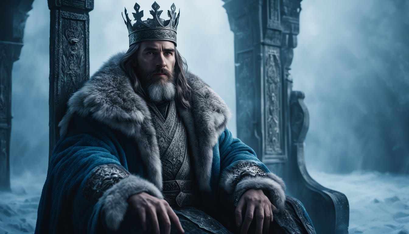 The Winter King: A Moody, Hyper-Realistic Portrait