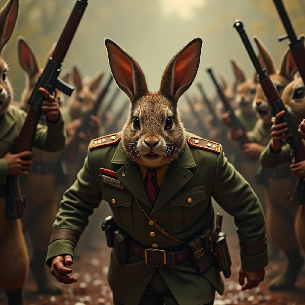 Napoleon's Nightmare: Vicious Rabbits Attack