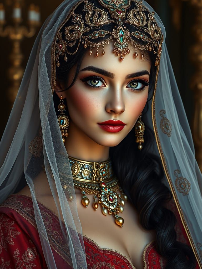 Scheherazade, Enchanting Sultan's Concubine, in Anime-Style ...