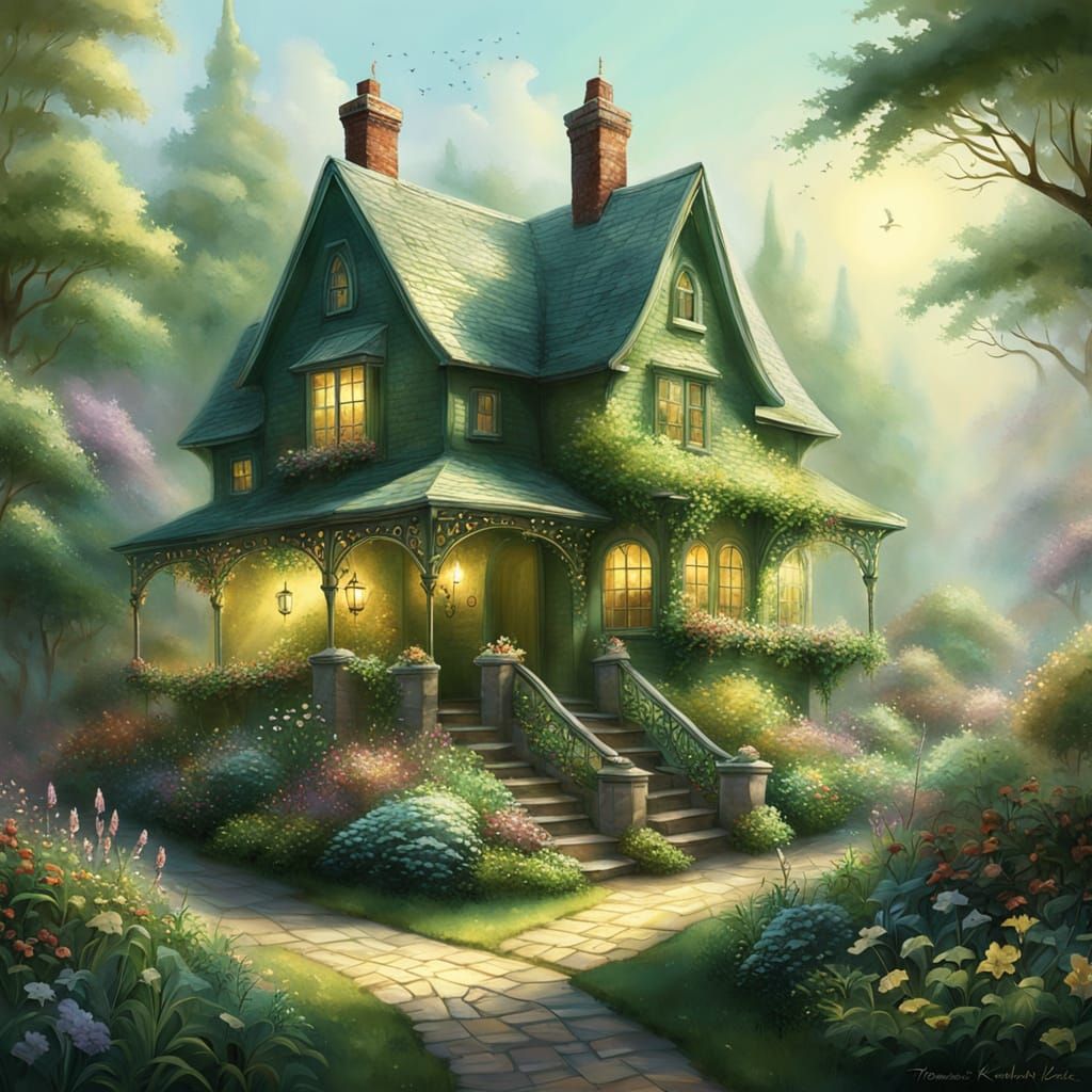 Ethereal Herbalist Home and Garden in Fantasy Realism