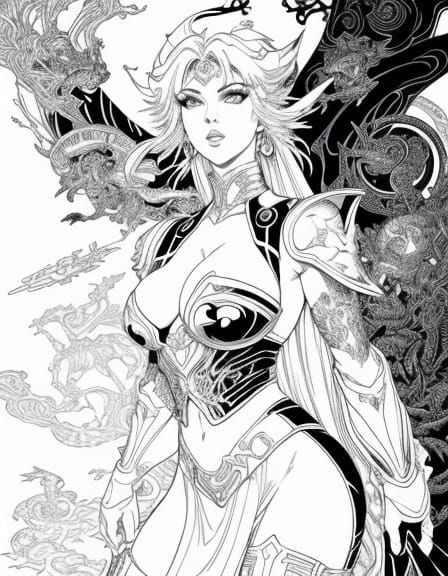 Neo-Fauvist Landscape with Mythical Creatures