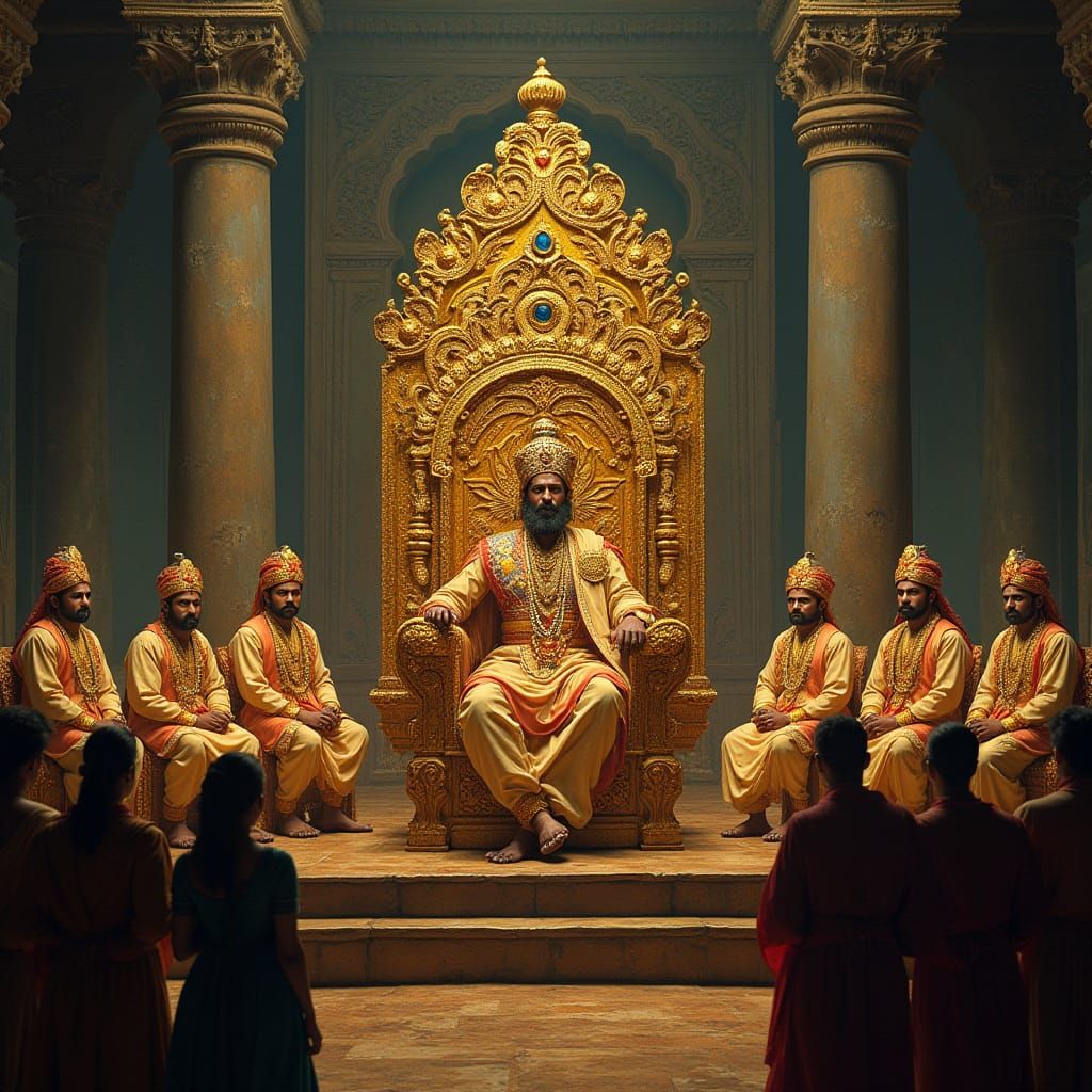 A Majestic Maharaj in the Darbar of Raigad Fort