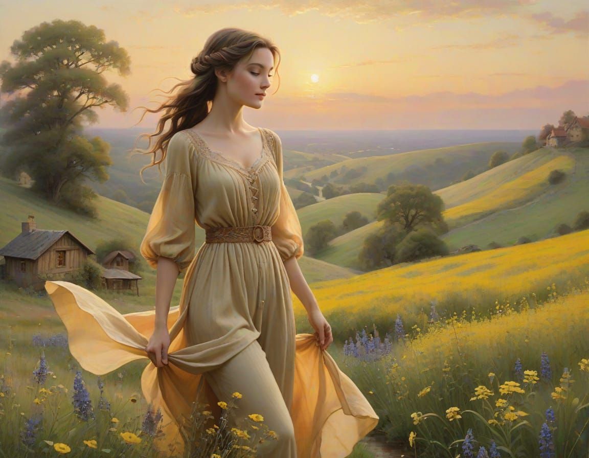 Endless Golden Plains with Gentle Romance