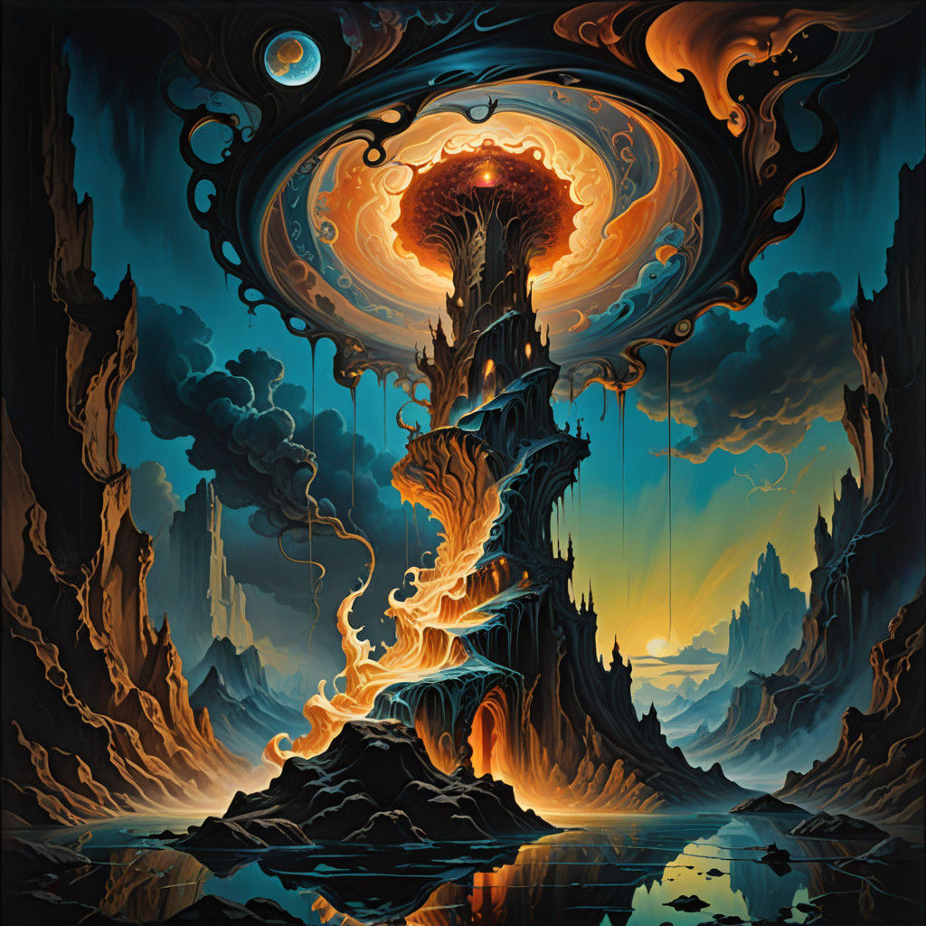 Surreal Masterpiece: Vortex of Mystical Proportions