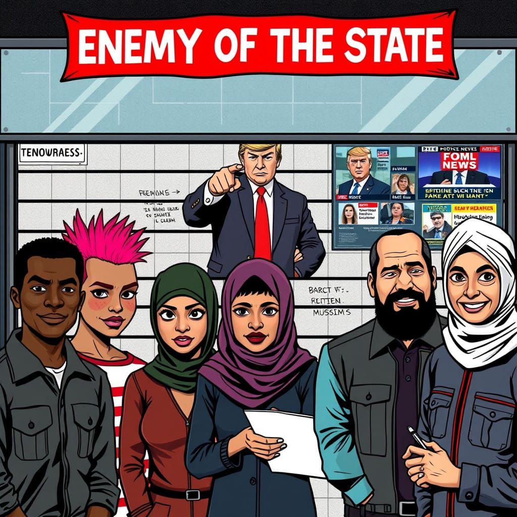 Suspects Under Fire: A Comic Book Art Satire