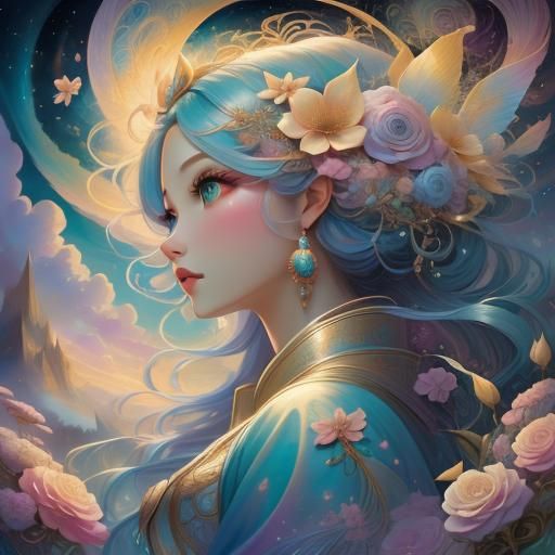 Magical Swirling Dream in a Cloudscape