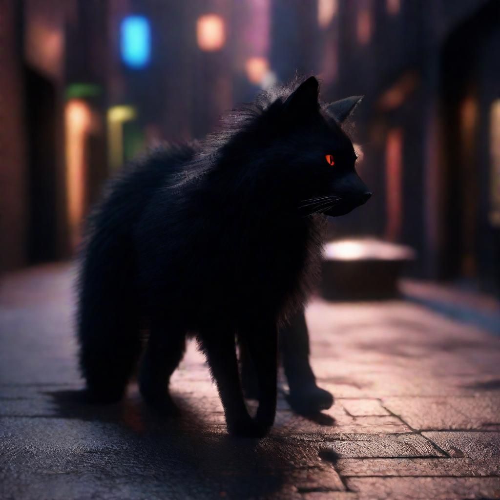 Quivering Quantum Quillback in Neo-Noir Street Photography