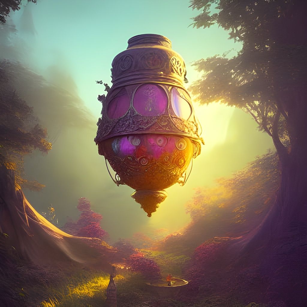 Enchanting Magical Love Potion: Hyperdetailed Fantasy Art