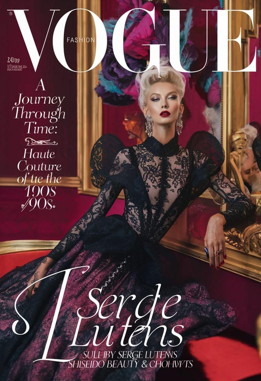 Vogue Cover: Haute Couture of the 1980s/90s