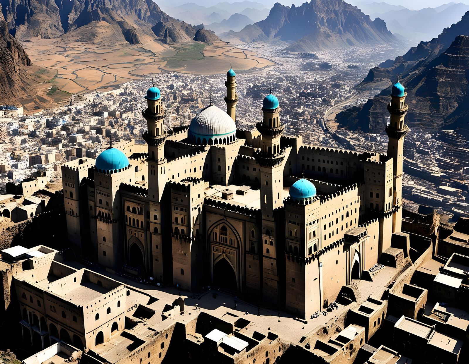 Ancient Citadel in Yemeni City of Taiz