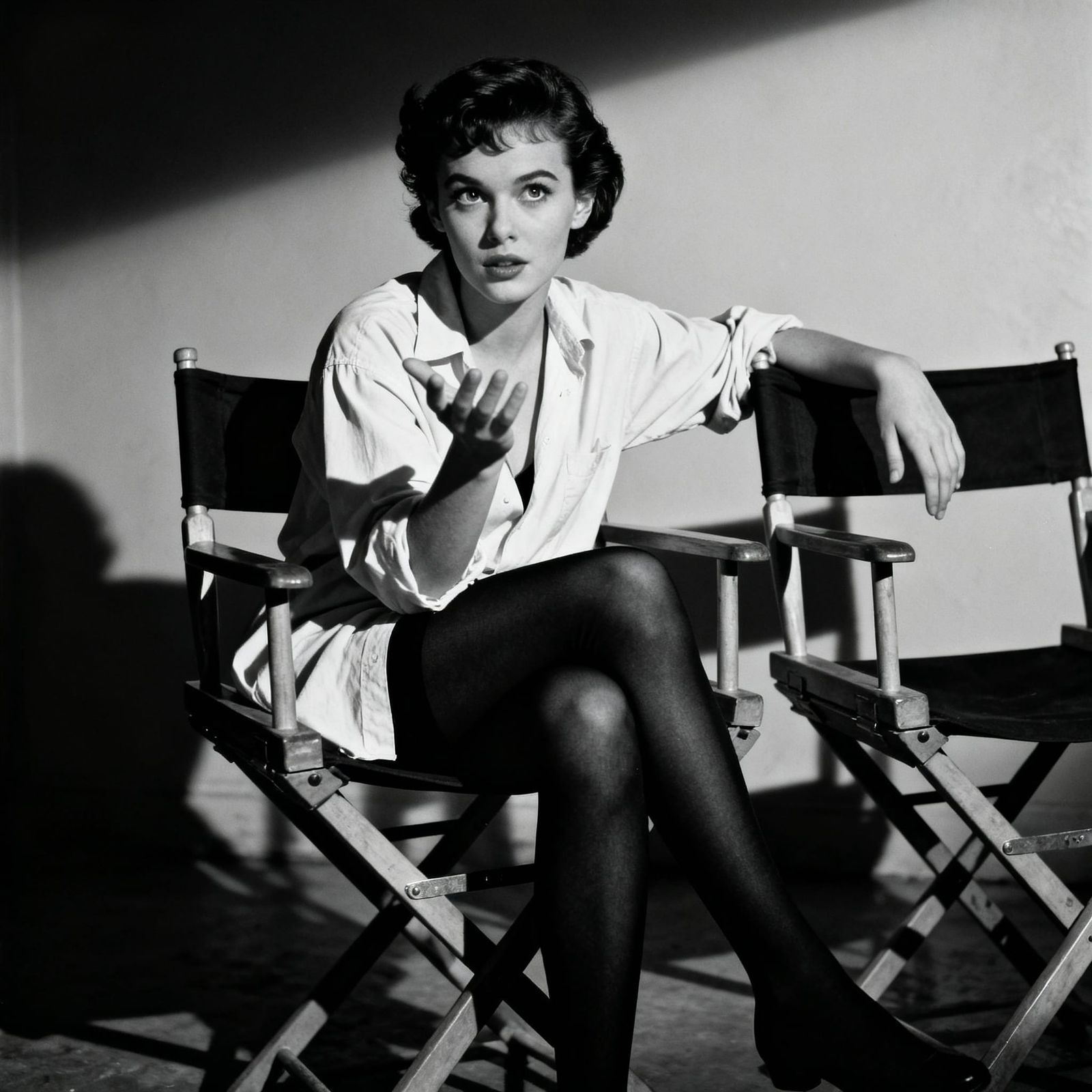 1950s Film Noir Matinee Idol Makes a Point