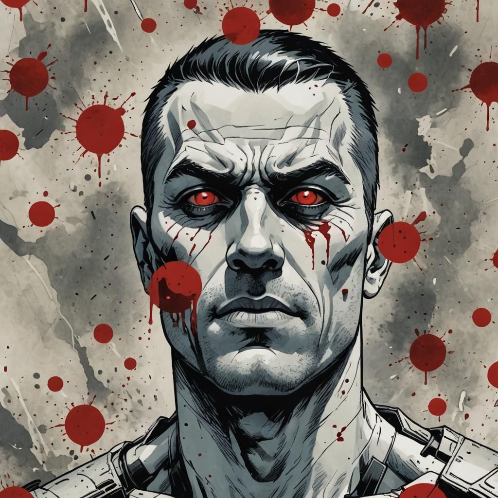 Bloodshot googliee shooting out of my head