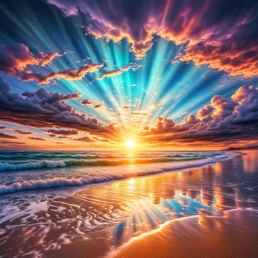 Stunning beach sunset 2