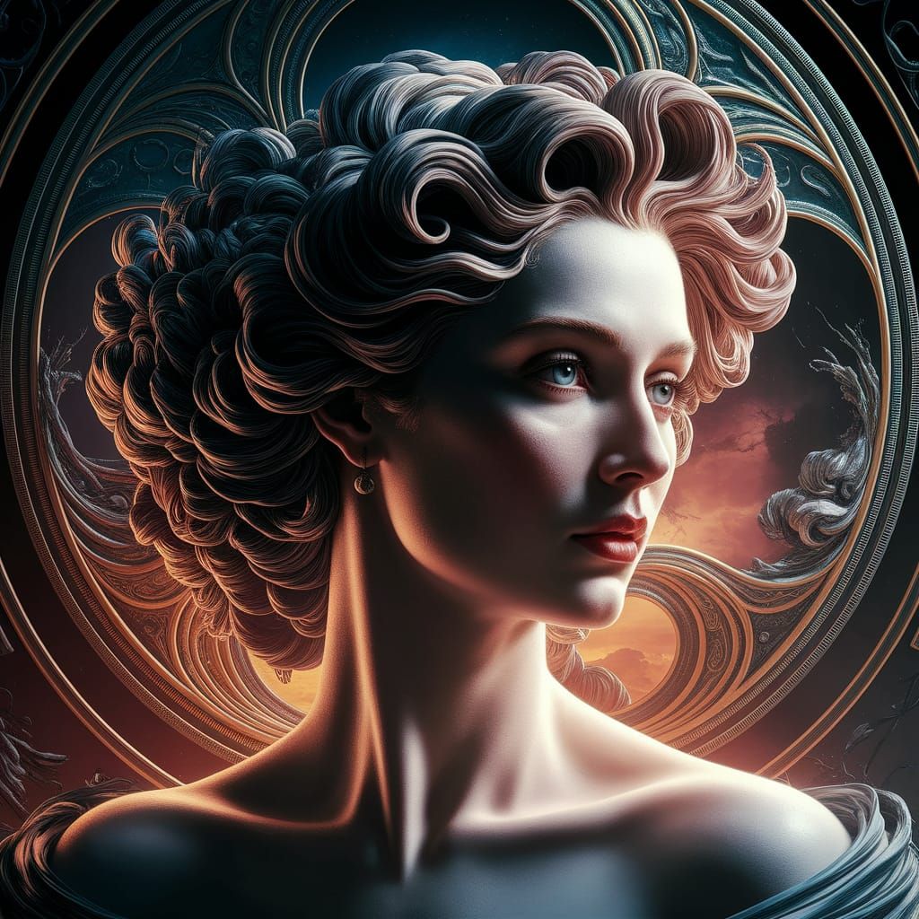 Ethereal Venus in Dark Fantasy Style