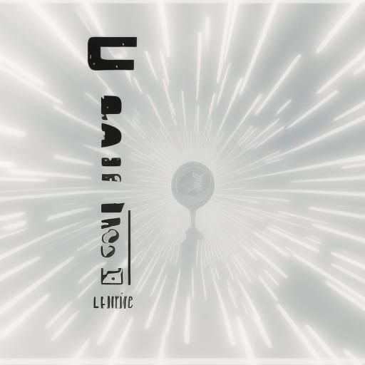 Futuristic 5D Company Logo with Shining Letter L