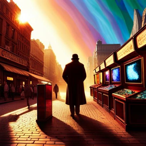 Crystal Booth Shimmers with Rainbows in Sunlight