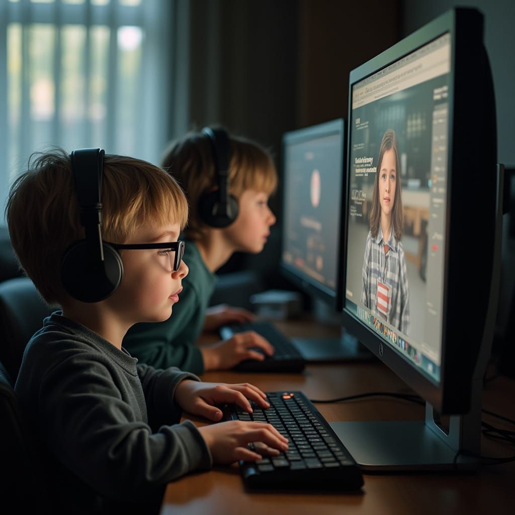 Children Learning Online: Formal Photography