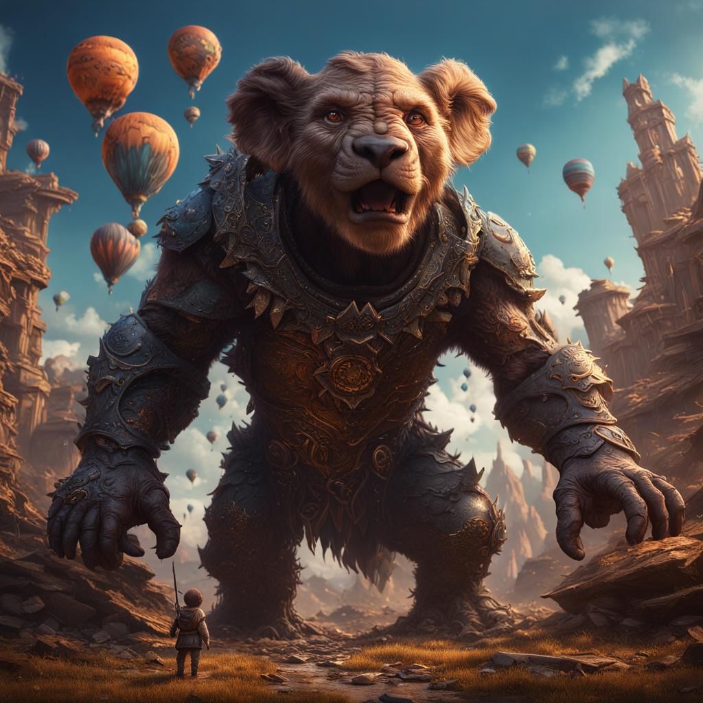 Baby Saying You Got This: Detailed Matte Painting