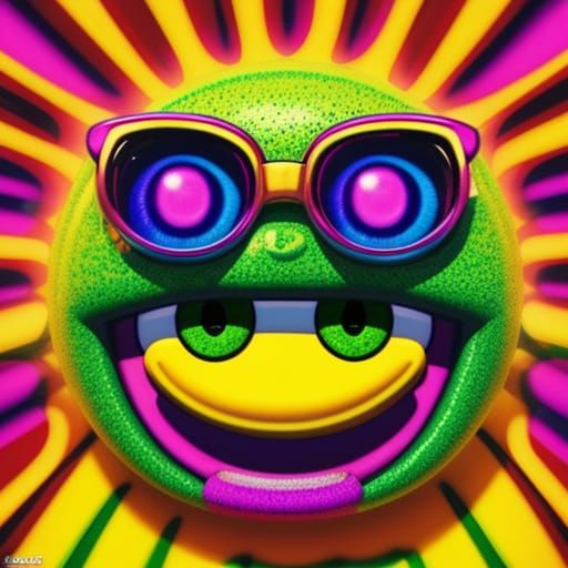 Hello Kitty and Homer Simpson Smoking Together