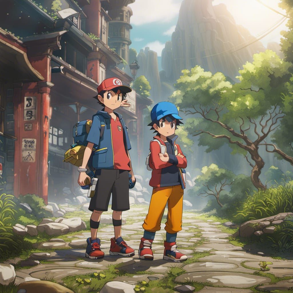 Anime Characters in Detailed Fantasy Concept Art