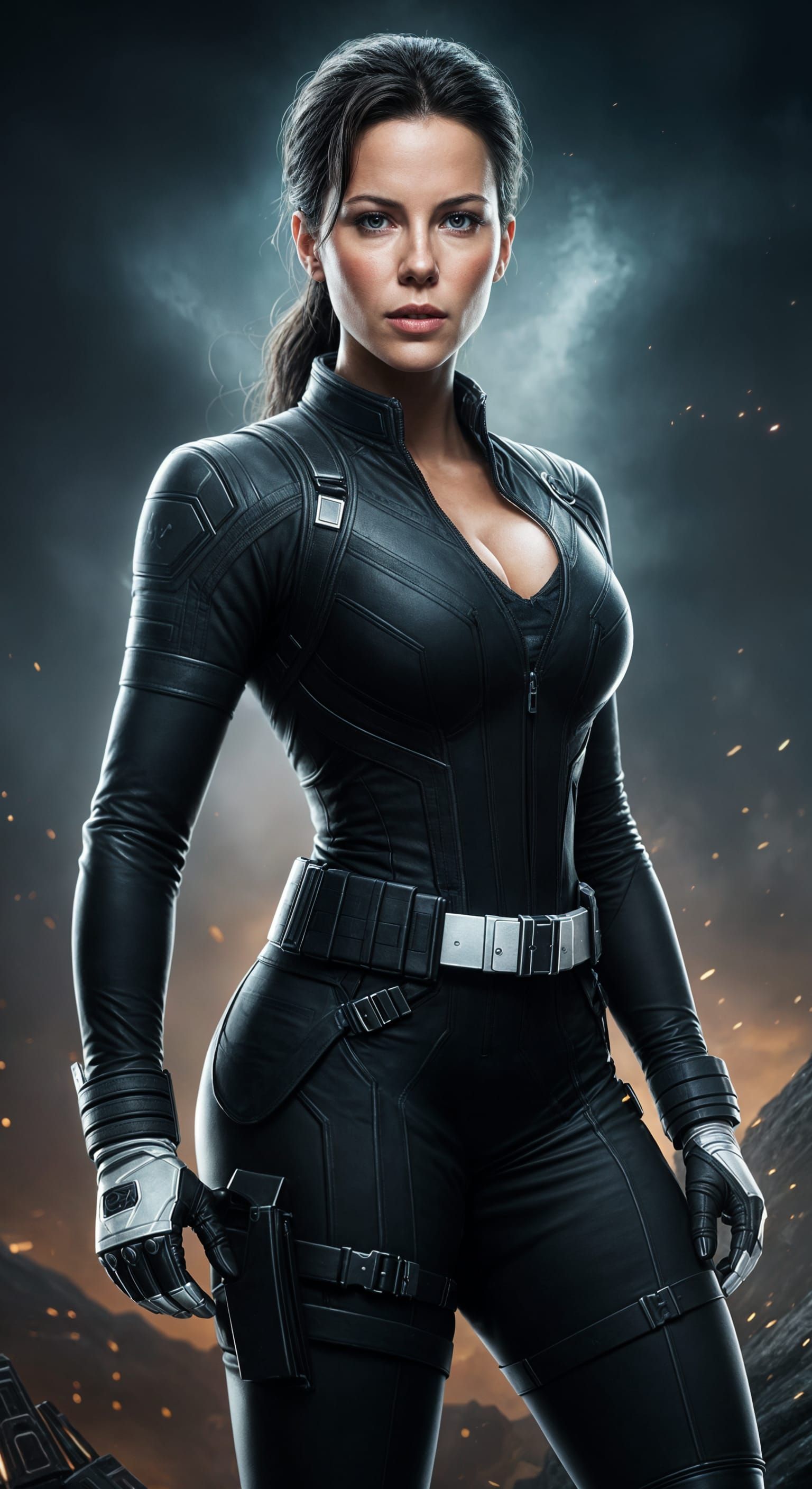 SHIELD Agent in Tactical Bodysuit: Digital Matte Painting