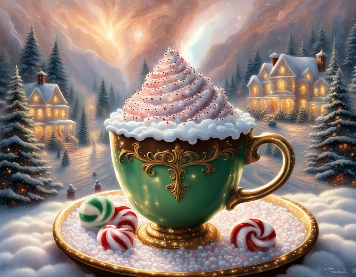 Christmas Cocoa Fantasy in Monge Style