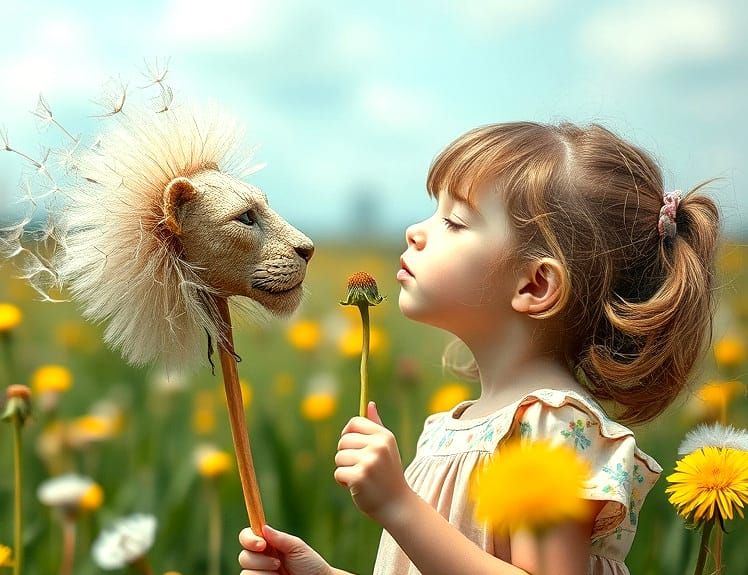 The Girl With The Dandelion