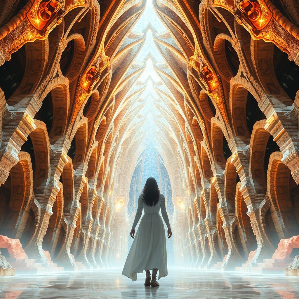 Ethereal Crystal Cathedrals in Space