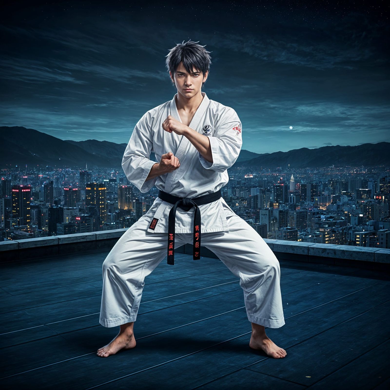 Karate Master Training: 3D Anime Art