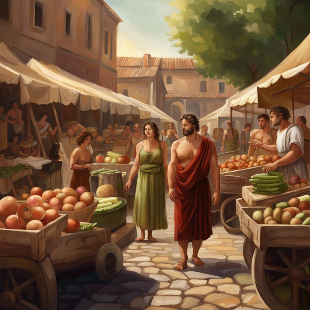 Ancient Roman Farmer's Market in Unreal Engine 5