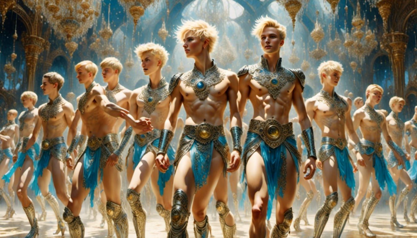 Sweaty Male Singer's Energetic Performance in Watercolor Sty...