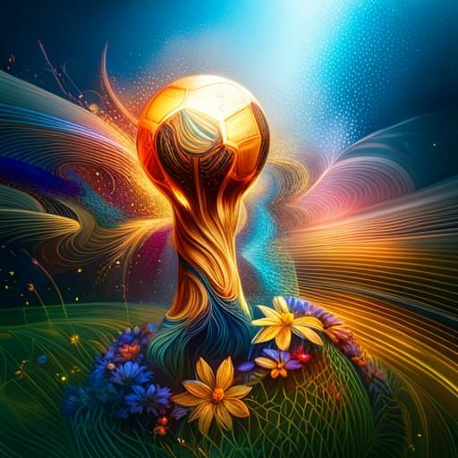 Fantastical FIFA World Cup Trophy in Deep Color