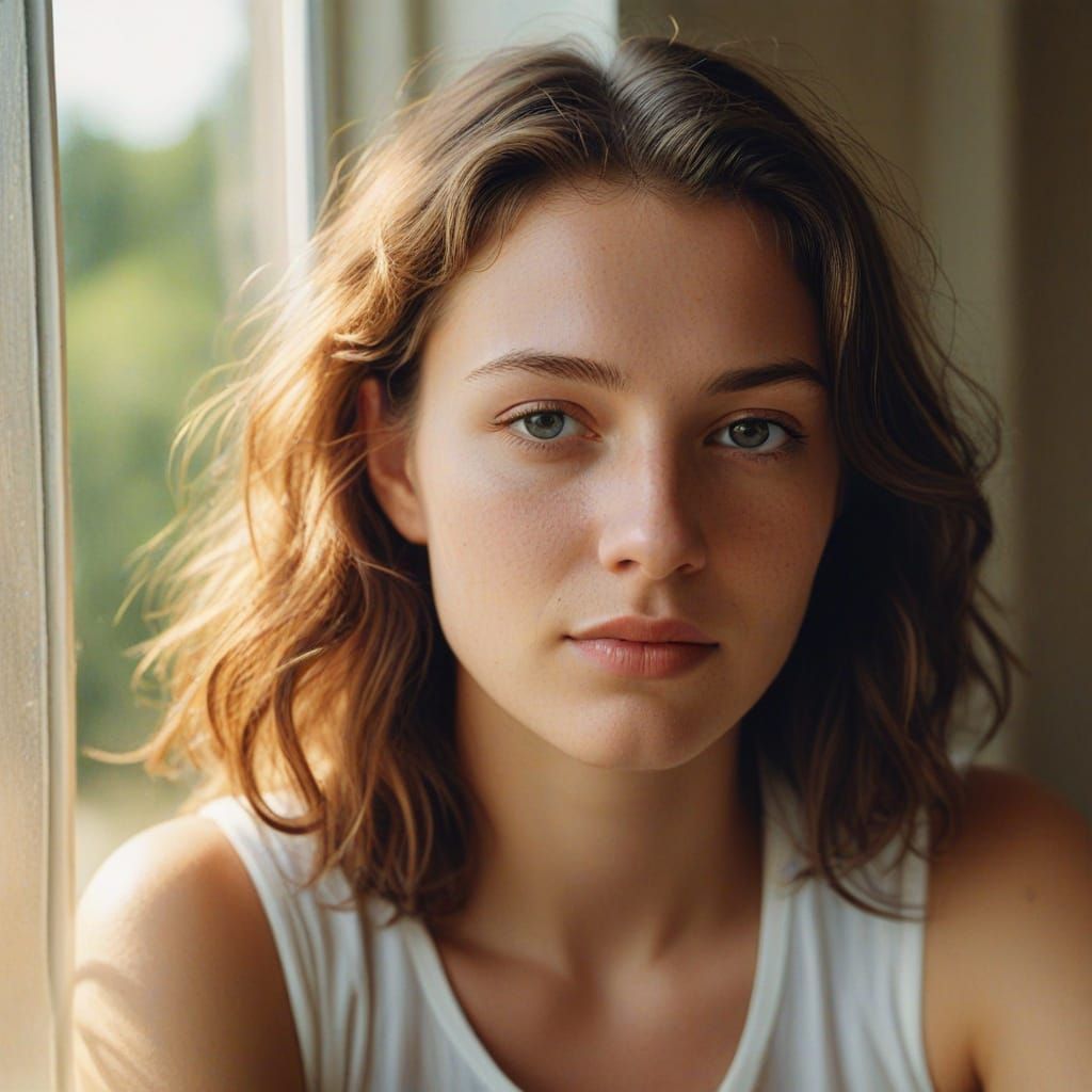 Romantic Summer Portrait in Soft Focus