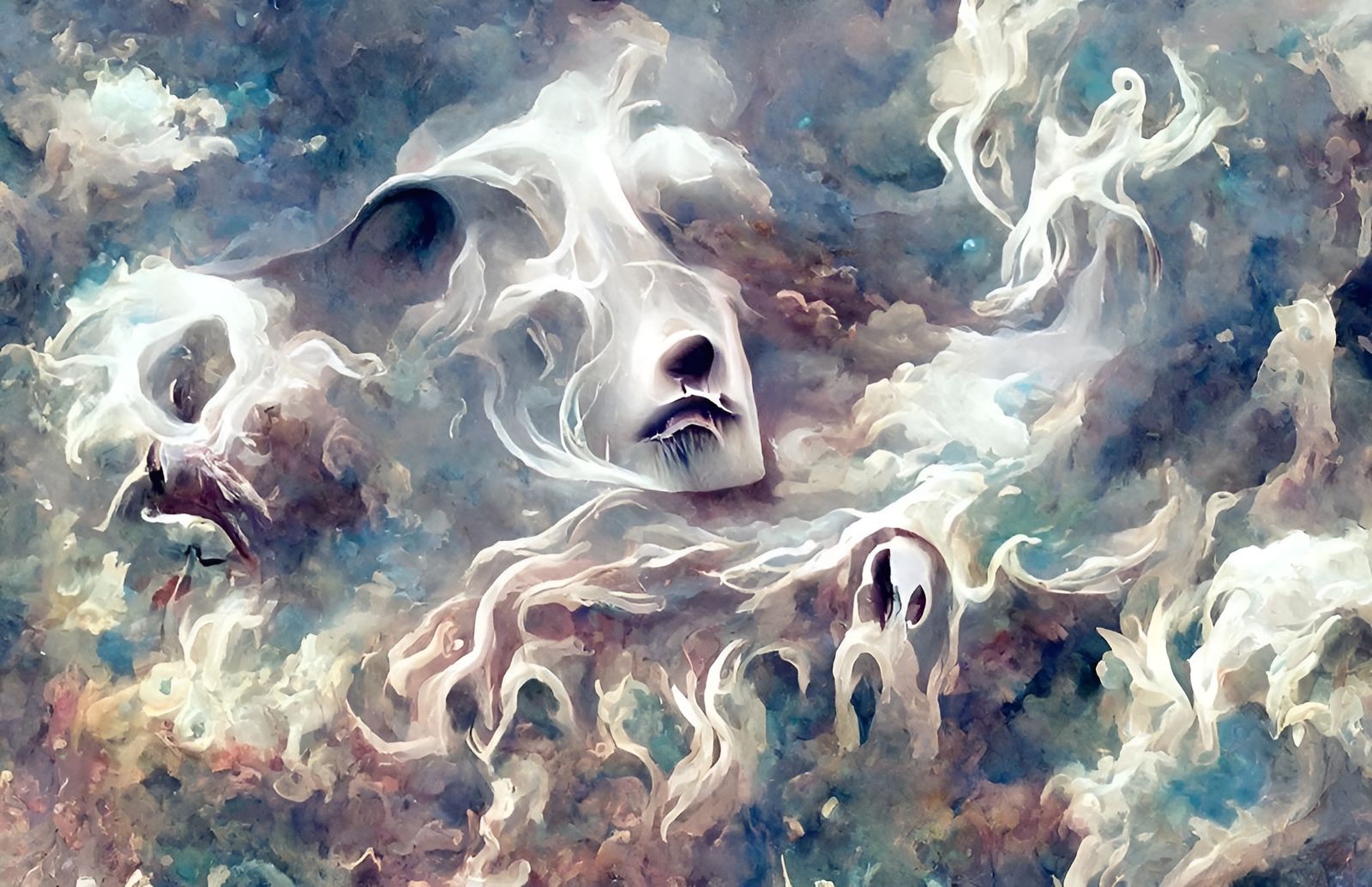 Tragic Dreamscape: A Surreal Digital Illustration