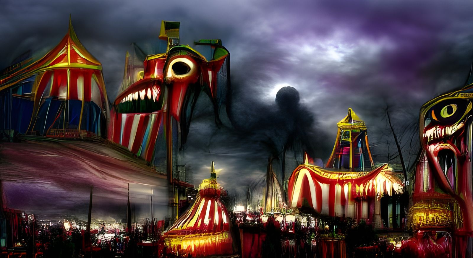 Eerie Carnival of Gothic Horror and Dark Fantasy