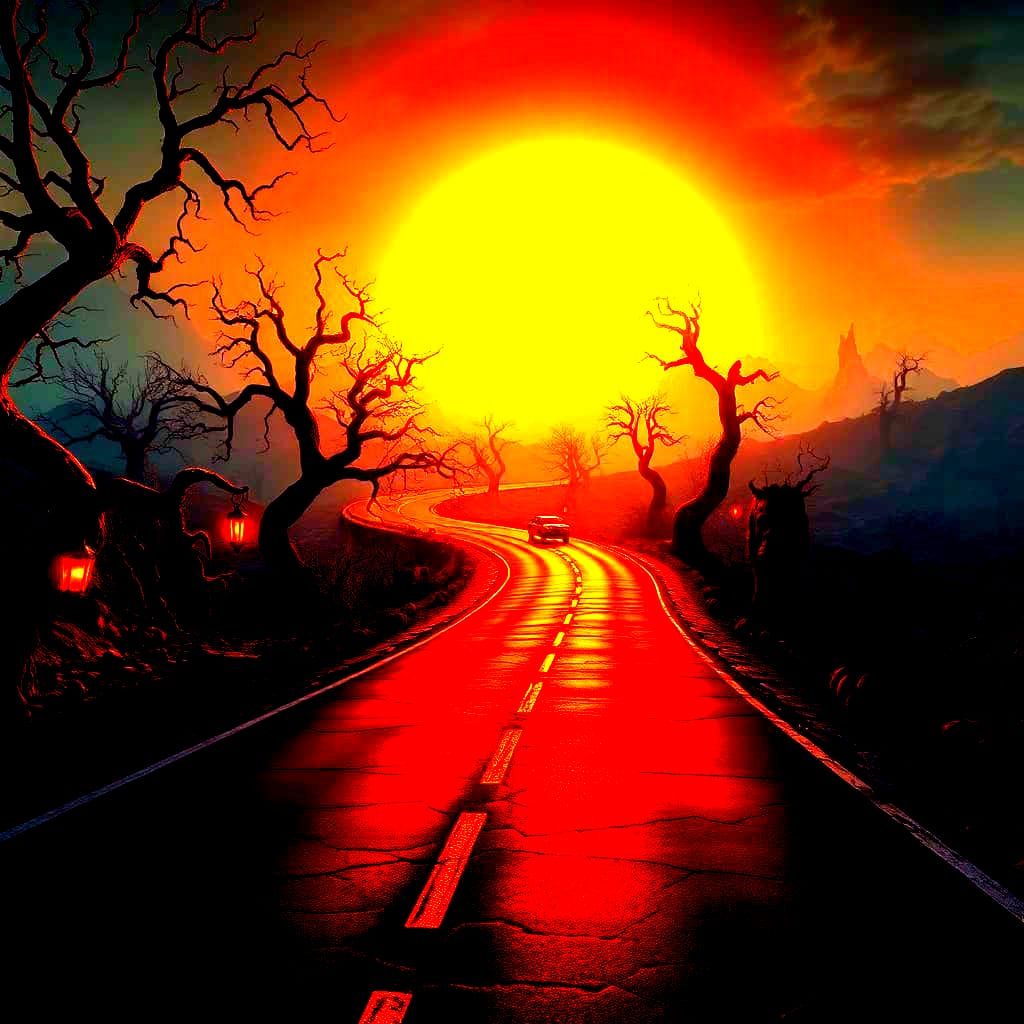 Highway to Hell: Detailed Matte Painting