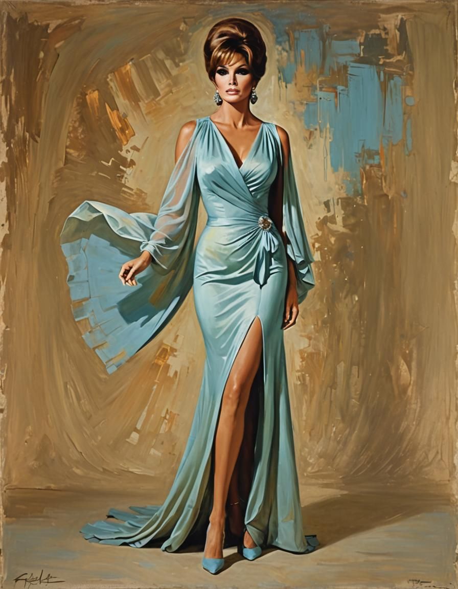 1960s Impressionist Portrait with Ethereal Lighting