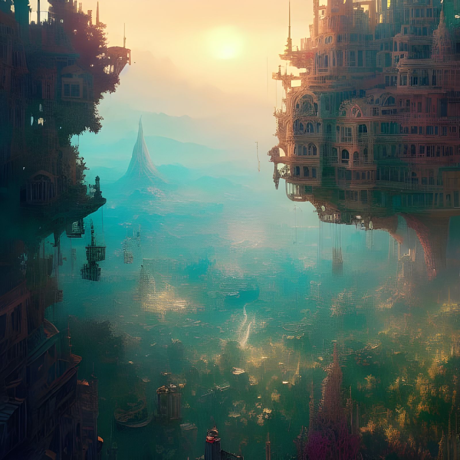 Epic Fantasy Landscape of Babylon in Digital Art