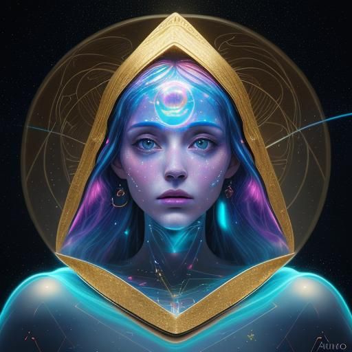 Golden Steel Wind Fairy on Pillow