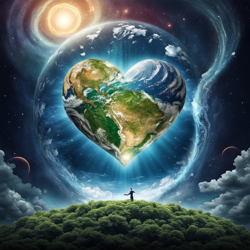 Love will always exist on earth and love will save the world