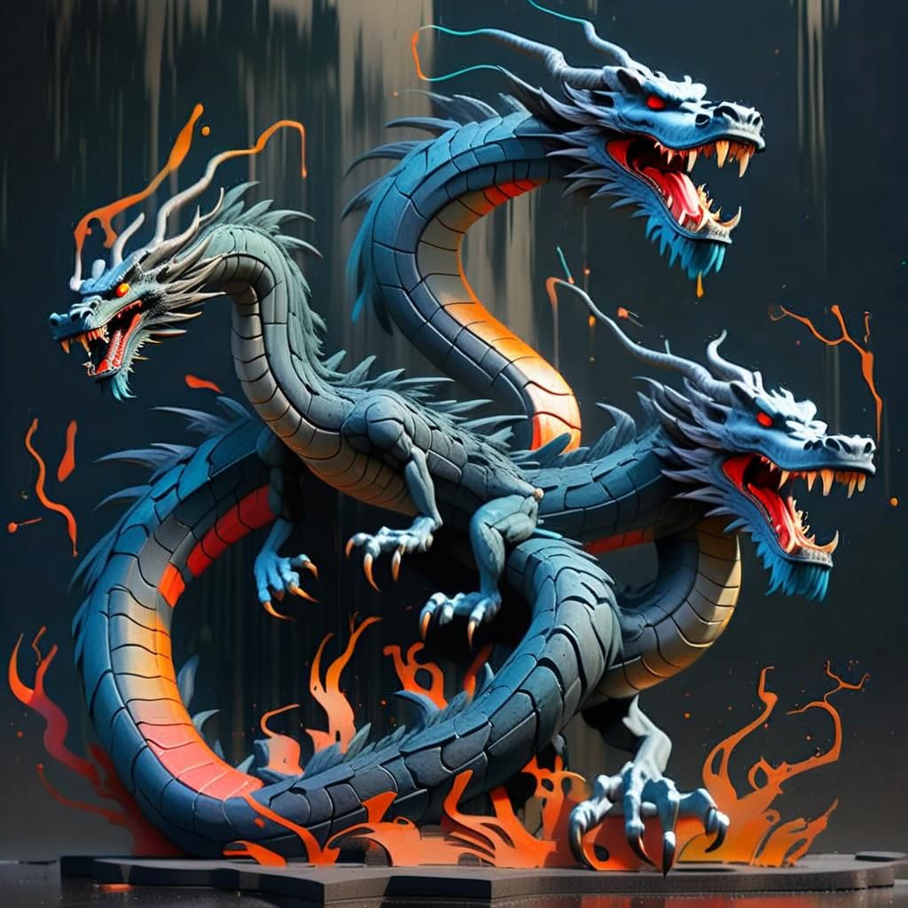 Colorful Forest in Graffiti Art Style