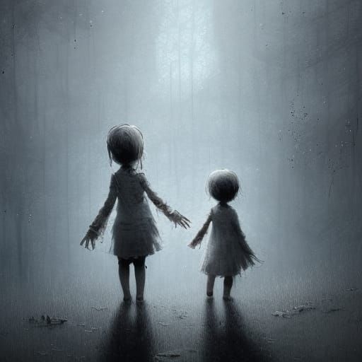 Sinister Ghosts Digital Illustration in 8k