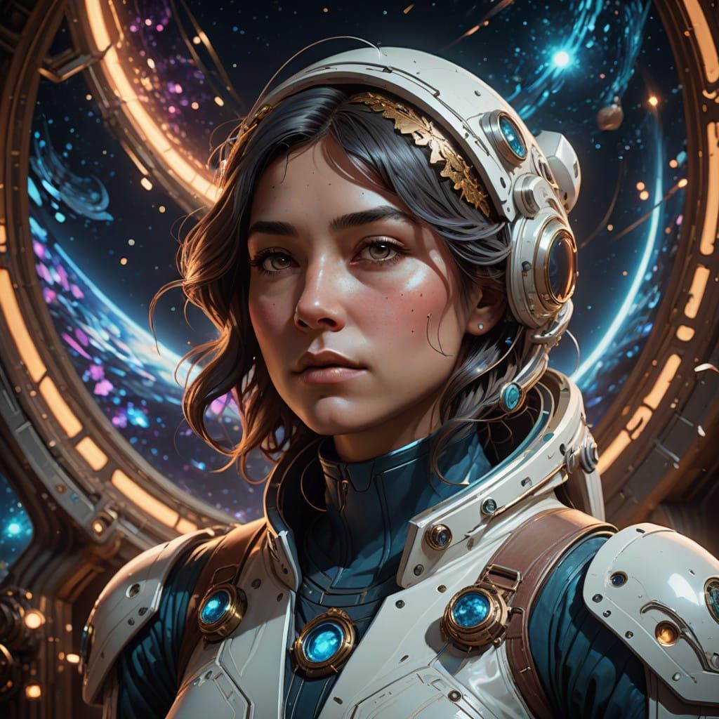 Astronaut in Cosmic Wonder