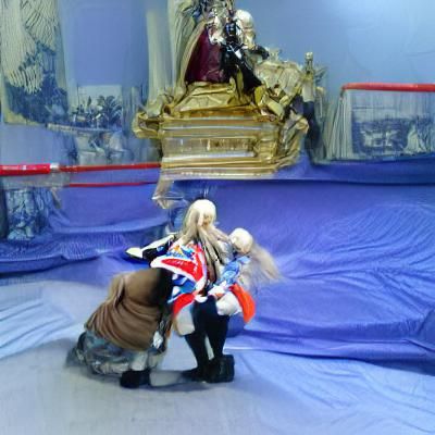 Historical Queens in a Suggestive Pose