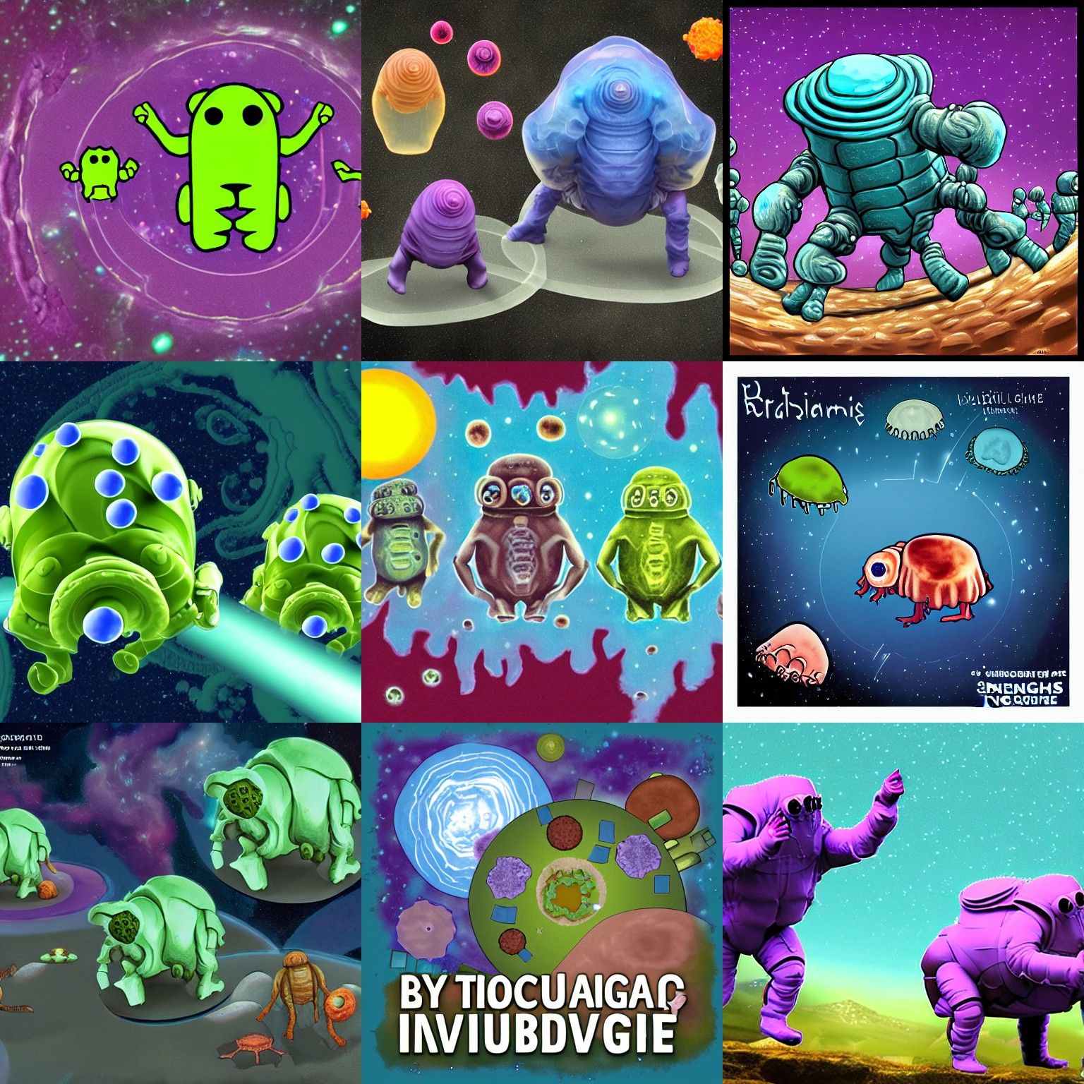 Bacterial Universe with Tardigrade Knights