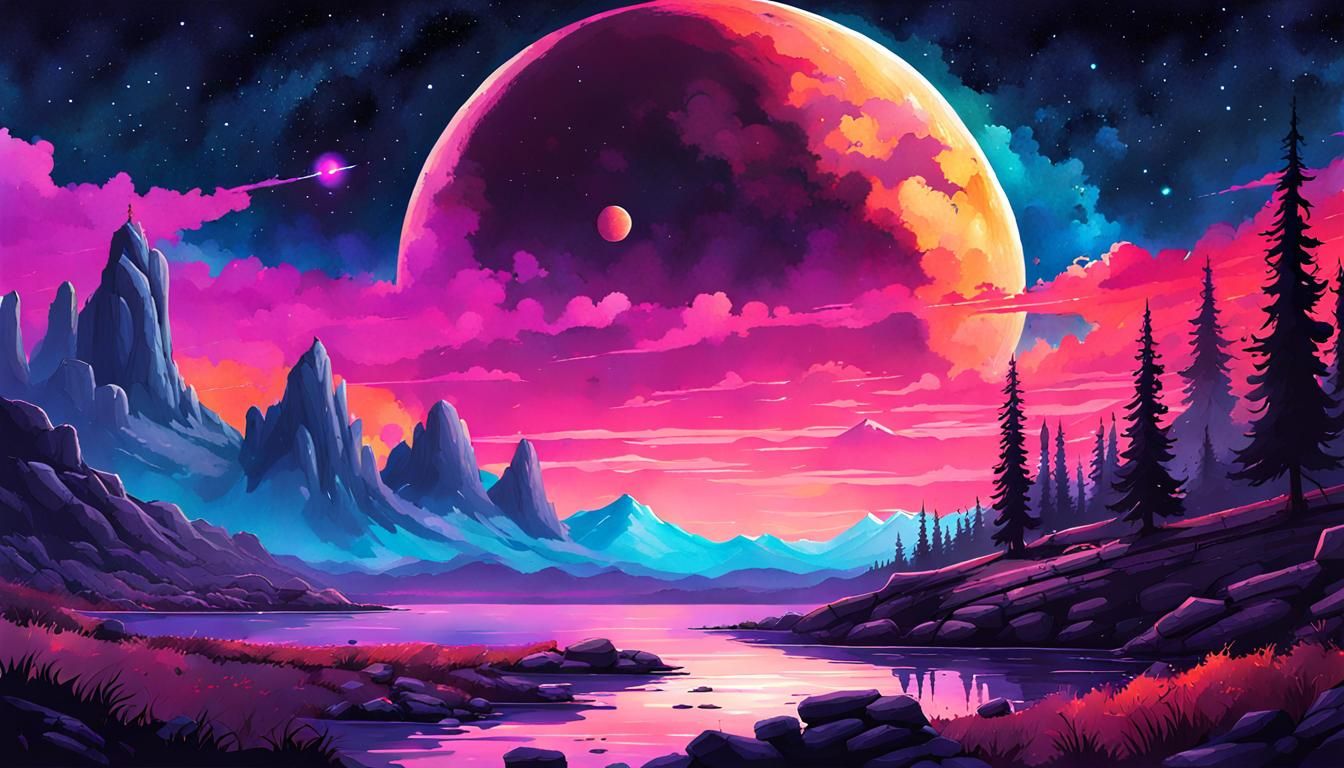 Neon Landscape